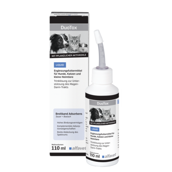 Solutie pentru sustinerea tractului gastrointestinal, DUOTOX LIQUID, Aflavet, 110ml