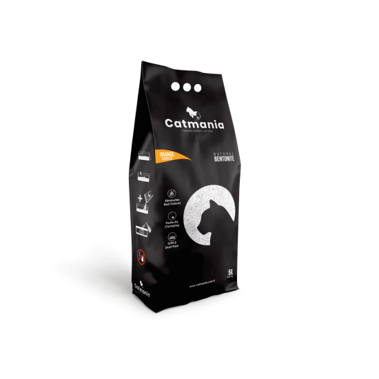 Nisip pentru litiera BENTONITA CATMANIA, ORANGE, 5L Nisip pentru litiera BENTONITA CATMANIA, ORANGE, 5L