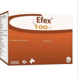 Efex, Marbofloxacina pentru caini, CEVA, 100mg,  Blister x 6 tabete