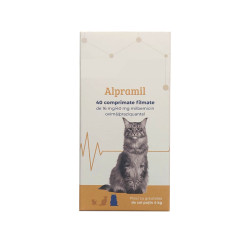 Alpramil Cat 16 mg/40 mg, comprimate filmate pentru pisici cu greutatea de cel puțin 4 kg, 4 comprimate