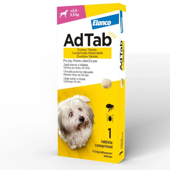 ADTAB DOG 112MG-1TBL. (2.5 - 5.5 kg) ADTAB DOG 112MG-1TBL. (2.5 - 5.5 kg)