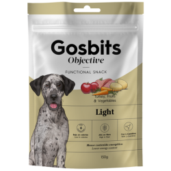 Gustari functionale pentru caini, Gosbits Dog Objective Light 150g