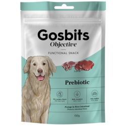 Gustari functionale pentru caini cu probleme digestive, Gosbits Dog Objective Prebiotic 150g