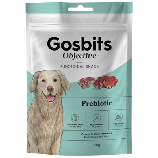 Gustari functionale pentru caini cu probleme digestive, Gosbits Dog Objective Prebiotic 150g Gustari functionale pentru caini cu probleme digestive, Gosbits Dog Objective Prebiotic 150g