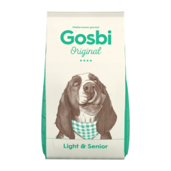 Hrana completa pentru caini adulti, previne luarea în greutate, GOSBI ORIGINAL Light & Senior,12Kg