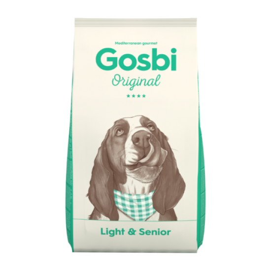 Hrana completa pentru caini adulti, previne luarea în greutate, GOSBI ORIGINAL Light & Senior,12Kg Hrana completa pentru caini adulti, previne luarea în greutate, GOSBI ORIGINAL,12Kg
