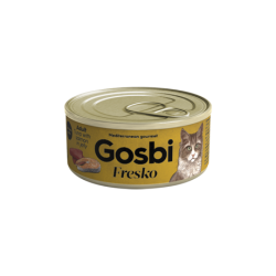 Hrana umeda pentru pisici adulte, Gosbi Fresko, ton cu Somon in aspic, 70g