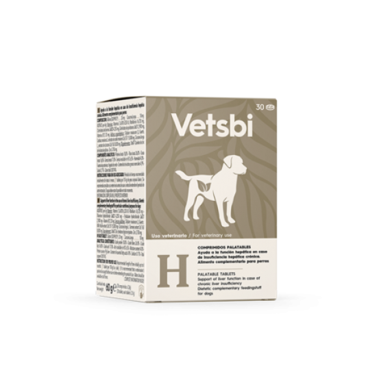 Nutraceutic pe baza de Silibina si Fosfatidilcolina pentru refacerea parenchimului hepatic la caini, VETSBI H, 30 comprimate