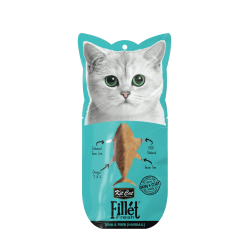 Recompense lichde pentru pisici Kit Cat Fillet Fresh, ton si fibre, hairball, 30g