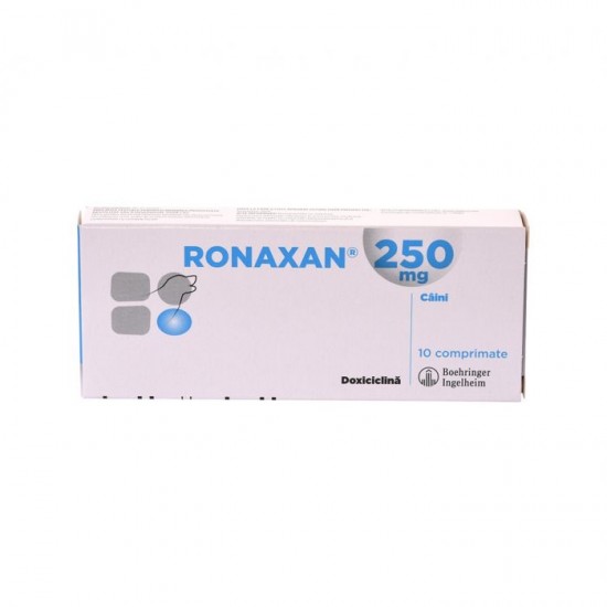 Tratament afectiuni cauzate de microorganisme sensibile la doxiciclina, RONAXAN, 250mg Tratament afectiuni cauzate de microorganisme sensibile la doxiciclina, RONAXAN, 250mg