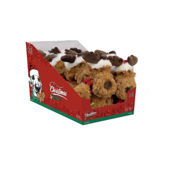 10666599 CHRISTMAS Ruodolph Dog Toy Display - 10 pcs 10666599 CHRISTMAS Ruodolph Dog Toy Display - 10 pcs