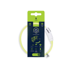 10855399 FLASH LED rechargeable collar S Green 10855399 FLASH LED rechargeable collar S Green