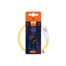 10855499 FLASH LED rechargeable collar S Orange