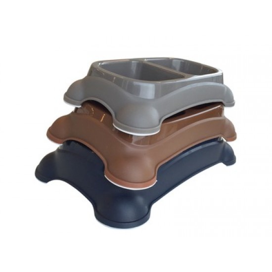 Castron dublu, din plastic 2x 400ml 10502899