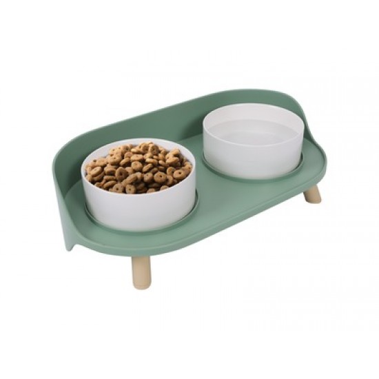 Castron pentru caini, pe suport inalt metalic, ALTITUDE M-PETS Castron pentru caini, pe suport inalt metalic,ALTITUDE M-PETS