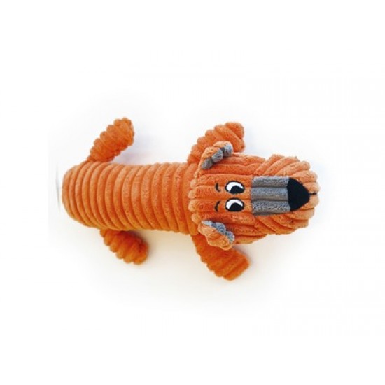 Jucarie din plus, GARY Squeaker M-PETS, orange &gri, 32x17x9 cm