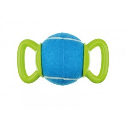 Jucarie pentru caini HANDY Ball M-PETS, verde &albastru, 23,5x12,7x12,7 cm