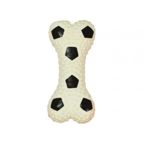 Jucarii din cauciuc moale, forma de os, ATHLETIC M-PETS, display cu 48 buc