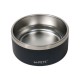 Castron negru pentru caini, premium, otel inoxidabil, Double Wall Bowl ESKIMO M-PETS, 1.25 L