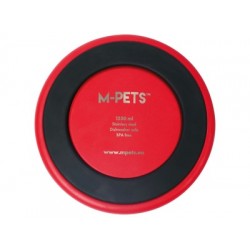 Castron rosu, premium, otel inoxidabil, Double Wall Bowl ESKIMO M-PETS, 2 L