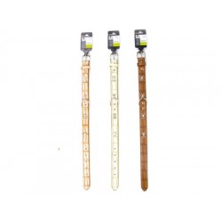 Zgarda pentru caini BLING Bone M-PETS, S, 1,6x35 cm