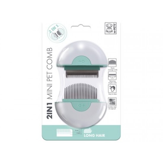Pieptan mini pentru blana lunga (mint) 10120799 Pieptan mini pentru blana lunga (mint) 10120799