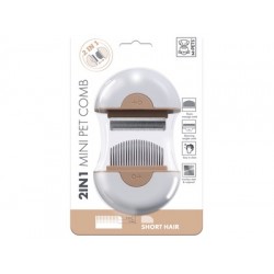 Pieptan mini pentru blana scurta (beige)10121199 Pieptan mini pentru blana scurta (beige)10121199
