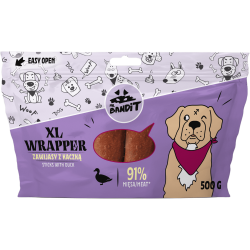 Recompense pentru caini Mr. Bandit WRAPPER XL, 13 cm, rata, 500g Recompense pentru caini Mr. Bandit WRAPPER XL, 13 cm, rata, 500g