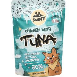 Hrană umedă pentru câini Mr. Bandit DuoProtein, pui și ton,180g