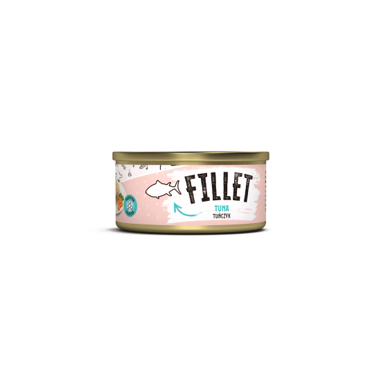 Recompensă umedă pentru pisici adulte Mr. Bandit Fillet, ton, 80g