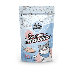 Recompense pentru pisici Mr. Bandit CAT Creamy Mousse, somon, 60 g
