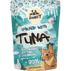 Hrană umedă pentru câini Mr. Bandit DuoProtein, pui și ton,380g