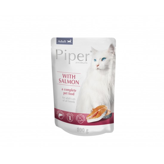 Hrana umeda pentru pisici, PIPER CAT, carne de somon, 100g Hrana umeda pentru pisici, PIPER CAT, carne de somon, 100g