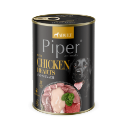 Hrana umeda pentru caini PIPER DOG, pui si spanac, 400g