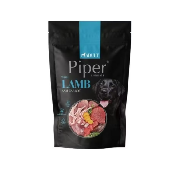 Hrana umeda pentru caini Piper Adult, Miel, Morcovi si Orez brun, 500 g Hrana umeda pentru caini Piper Adult, Miel, Morcovi si Orez brun, 500 g