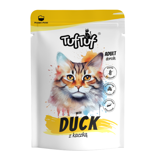 TUF TUF CAT- Hrana umeda cu RATA - plic 300G