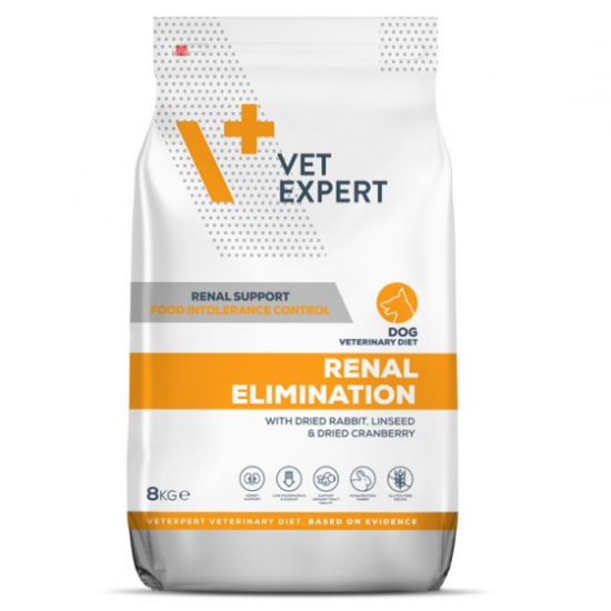 DIETA VETERINARA RENAL ELIMINATION DOG, VETEXPERT, 8 KG