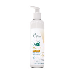 Șampon emolient dermatocosmetic pentru caini si pisci CLINIC CARE HYPO &OMEGA, Vet Expert, 250ml