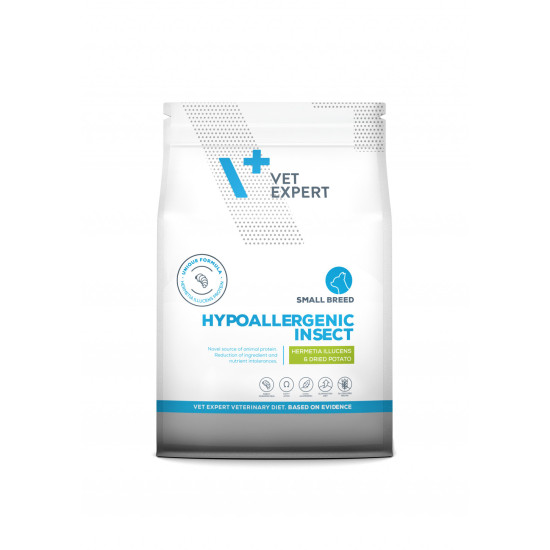 DIETA VETERINARA HIPOALERGENIC DOG INSECT, VETEXPERT, talie mica, 2 kg DIETA VETERINARA HIPOALERGENIC DOG INSECT, VETEXPERT, talie mica, 2 kg