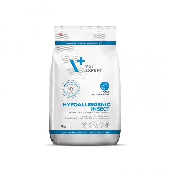 4T Dieta Veterinara HIPPOALERGENIC Dog INSECT, VetExpert, 2 Kg 4T Dieta Veterinara HIPPOALERGENIC Dog INSECT, VetExpert, 2 Kg