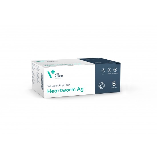 Kit testare Heartworm Ag (Dirofilaria Immitis) - 5 Teste