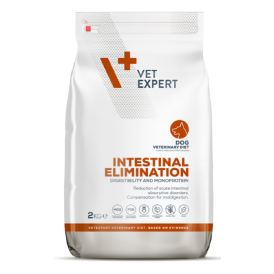 DIETA VETERINARA INTESTINAL ELIMINATION DOG, VETEXPERT, 2 KG