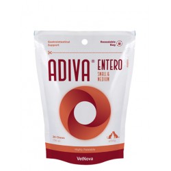 Hrana complementara pentru procesele digestive și intestinale, Adiva Entero Small & Medium, VetNova, 28 chew, 570 mg