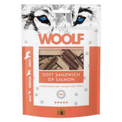 WOOLF DOG SNACKS Soft Sandwich of Salmon 100g