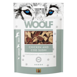 WOOLF DOG SNACKS Chicken and Cod Sushi 100g WOOLF DOG SNACKS Chicken and Cod Sushi 100g