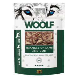 WOOLF DOG SNACKS Lamb and Cod Triangle 100g WOOLF DOG SNACKS Lamb and Cod Triangle 100g
