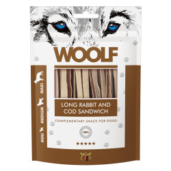 WOOLF DOG SNACKS Long Rabbit and Cod Sandwich 100g WOOLF DOG SNACKS Long Rabbit and Cod Sandwich 100g