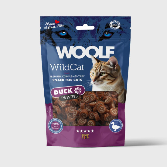 WOOLF WildCat Duck Twisties 50g WOOLF WildCat Duck Twisties 50g