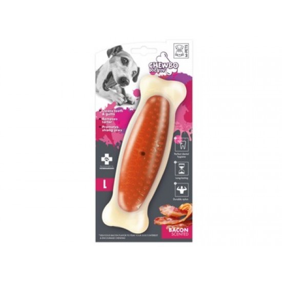 Os CHEWBO M-PETS, igienda dentara, bacon afumat, M Os CHEWBO M-PETS, igienda dentara, bacon afumat, M