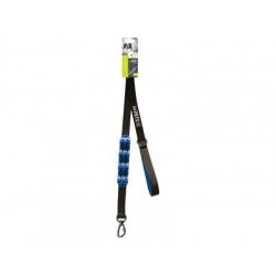 Lesa cu amortizor FLEX M-PETS, negru & albastru, 2.5 cm x 120 cm Lesa cu amortizor FLEX M-PETS, negru & albastru, 2.5 cm x 120 cm